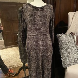 Ann Taylor Cowl Neck 3/4 sleeve Dress, Size 4, EUC